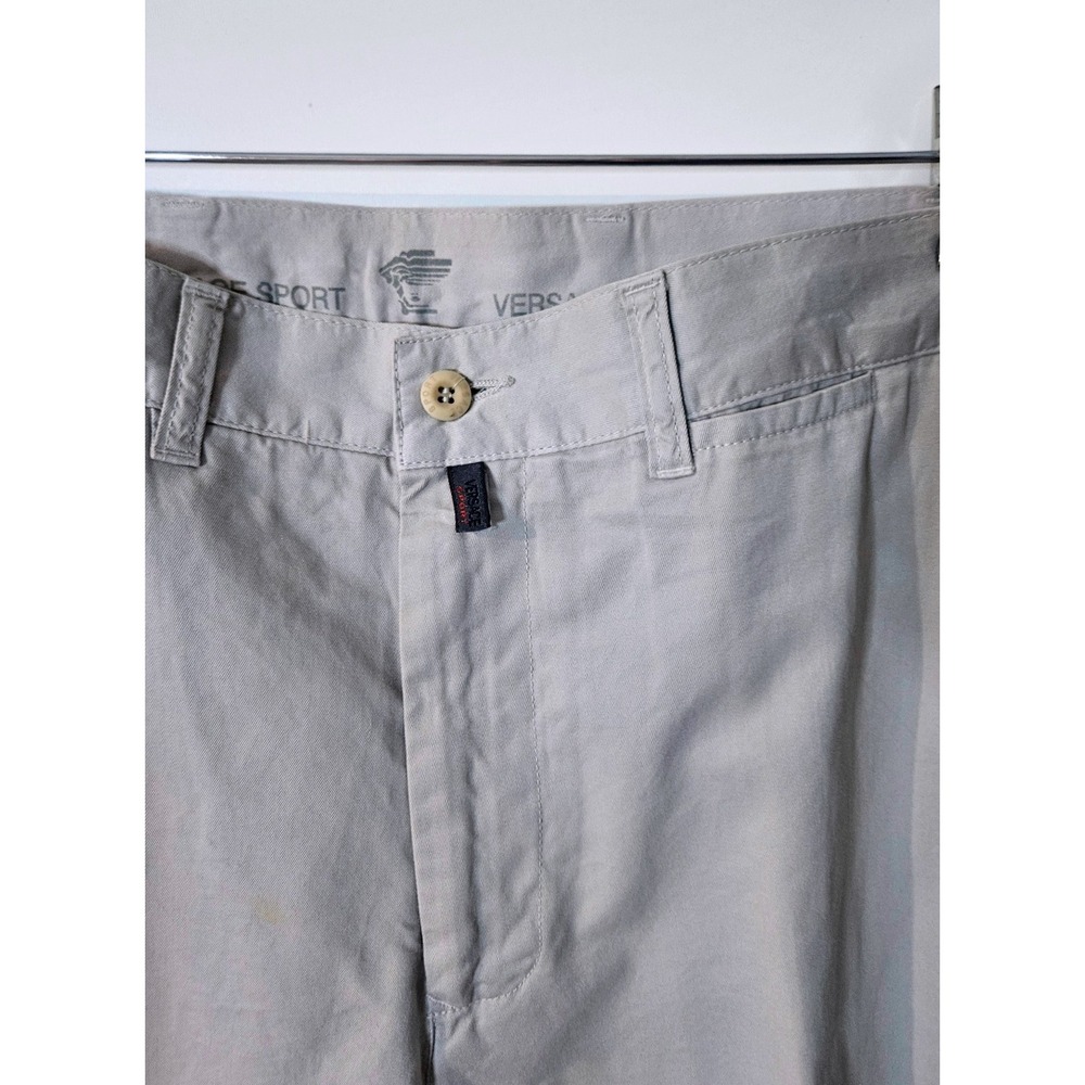 Versace Sport Mens Pants Size 54 IT Grey‎ Chino Trousers Alias SpA Italy Vintage - Picture 3 of 8